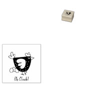 "Oh Cluck!" Chicken Egg Stamp ラバースタンプ (押印)