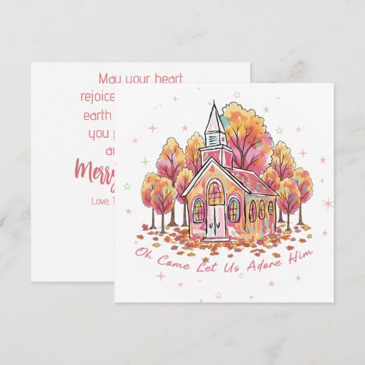 “Oh Come Let Us Adore Him”  (正面/裏面)