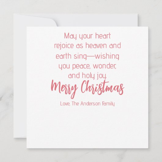 “Oh Come Let Us Adore Him”  (裏面)