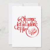 Oh come let us adore Him シーズンカード (正面)
