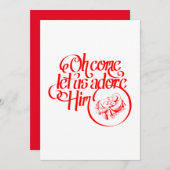 Oh come let us adore Him シーズンカード (正面/裏面)