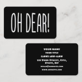 OH DEAR! 名刺 (正面/裏面)