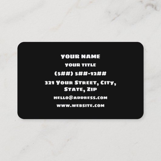 OH DEAR! 名刺 (裏面)