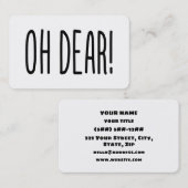 OH DEAR! 名刺 (正面/裏面)