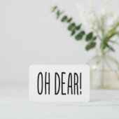 OH DEAR! 名刺 (スタンド正面)