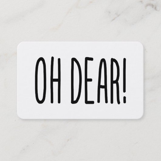 OH DEAR! 名刺 (正面)