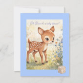 Oh Dear Baby Shower Digital Download Invitation 招待状 (正面)