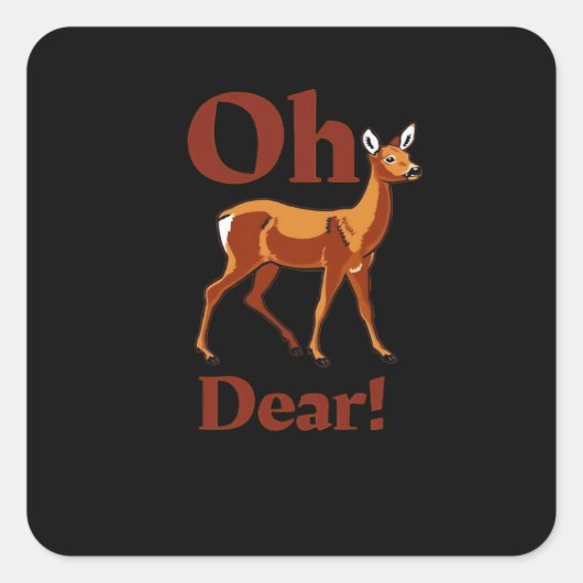 Oh Dear Trendy Clean Design  スクエアシール (正面)