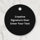 Oh Deerのシグネチャーデザイン フェイバータグ (裏面)