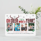 OH DEER何a年おもしろいクリスマスタータンチェック4写真 シーズンカード (スタンド正面)