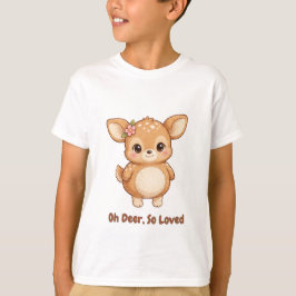 Oh Deer、とても愛されてるキッズTシャツ Tシャツ