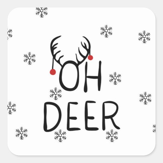 Oh, Deer! スクエアシール (正面)