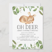 Oh Deer | バースデーパーティーの招待状 招待状 (正面)