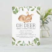 Oh Deer | バースデーパーティーの招待状 招待状 (スタンド正面)
