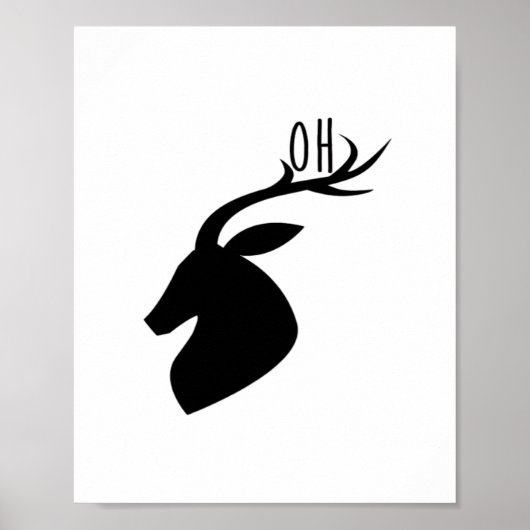 Oh Deer パン クリエイティブ スタイル ポスター (正面)