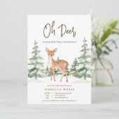 Oh Deer 冬のベビーシャワー 招待状 (スタンド正面)