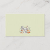 Oh Deer 素朴 Forest Animals赤ちゃんシャワーカード エンクロージャーカード (裏面)