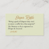 Oh Deer 素朴 Forest Animals赤ちゃんシャワーカード エンクロージャーカード (正面)