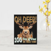 Oh Deer 100学校の日はここにいる鹿狩り1 カード (黄色い花)
