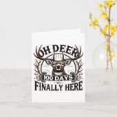 Oh Deer 100学校の日はここにいる鹿狩り1 カード (黄色い花)