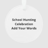 Oh Deer 100 Days Of School Deer HuAcrylic Ornament オーナメント (裏面)