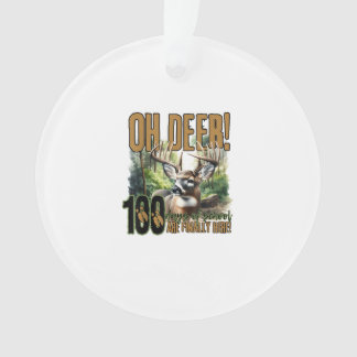 Oh Deer 100 Days Of School Deer HuAcrylic Ornament オーナメント