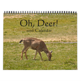 Oh, Deer! 12-month 2026 Calendar カレンダー