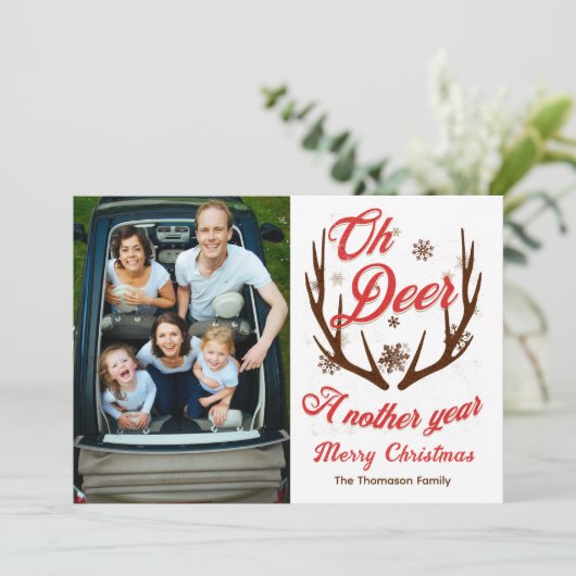 Oh Deer a Nother Yearクリスマス 招待状 (スタンド正面)