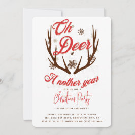 Oh Deer a Nother Yearクリスマス 招待状