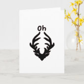 Oh Deer Artistic Clean Style カード (黄色い花)