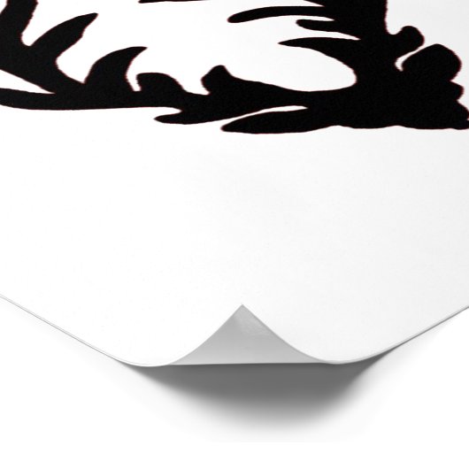 Oh Deer Artistic Clean Style  ポスター (角)