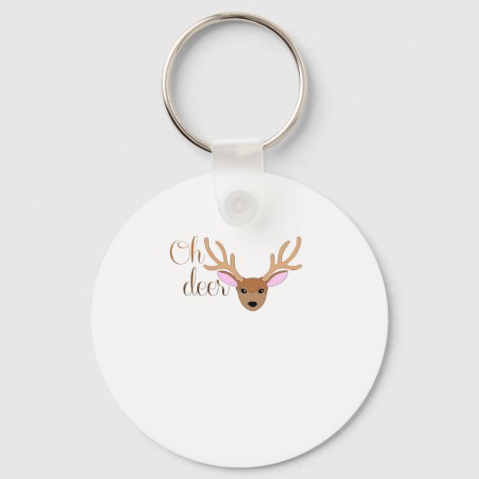 Oh Deer Artistic Style Keychain キーホルダー (正面)