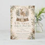 Oh Deer Baby Is Almost Here 冬の赤ちゃんお披露目会 招待状 (スタンド正面)