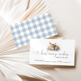 Oh Deer Baby Showerいくつキャンディーを推測 エンクロージャーカード