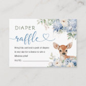 Oh Deer Baby Shower Boy Diaper Raffle  エンクロージャーカード (正面)