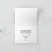 Oh Deer Baby Shower Folded Thank You Card サンキューカード (内部)