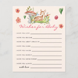 Oh Deer Baby Shower Gameベビー・カード