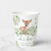 Oh Deer Baby Shower Gender Nautral 紙コップ (裏面)