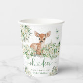 Oh Deer Baby Shower Gender Nautral 紙コップ (正面)