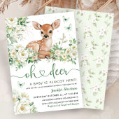 Oh Deer Baby Shower Gender Neutral 招待状