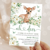 Oh Deer Baby Shower Gender Neutral 招待状