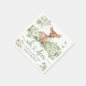 Oh Deer Baby Shower Gender Neutral Paper Napkin スタンダードカクテルナプキン (角)