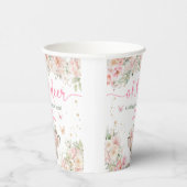 Oh Deer Baby Shower Girl Blush Pink  紙コップ (右)