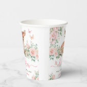 Oh Deer Baby Shower Girl Pink  紙コップ (右)