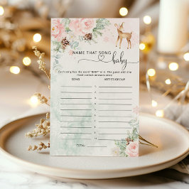 Oh Deer Baby Shower Name that song game
