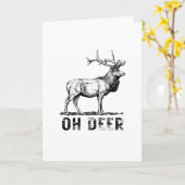 Oh Deer Bold Graphic Expression カード (黄色い花)