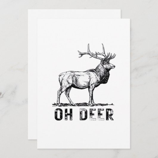 Oh Deer Bold Graphic Expression シーズンカード (正面/裏面)