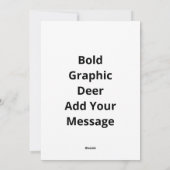 Oh Deer Bold Graphic Expression シーズンカード (裏面)