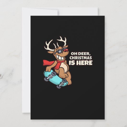 Oh Deer Christmas Celebration Holiday Design シーズンカード (正面)
