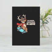 Oh Deer Christmas Celebration Holiday Design シーズンカード (スタンド正面)